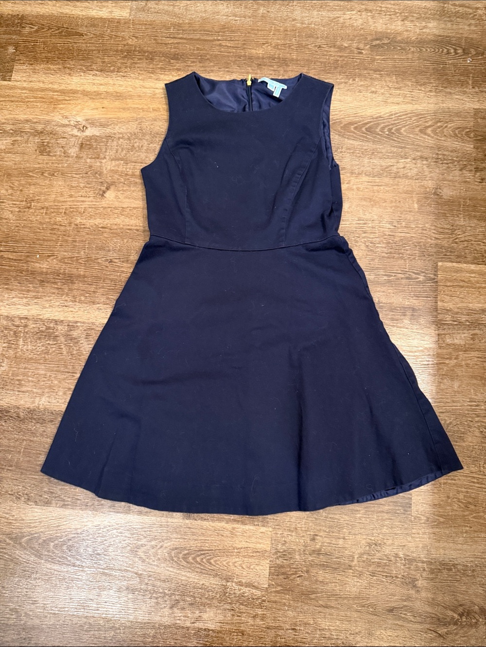 Draper James Navy Sleeveless Fit & Flare Mini Dress